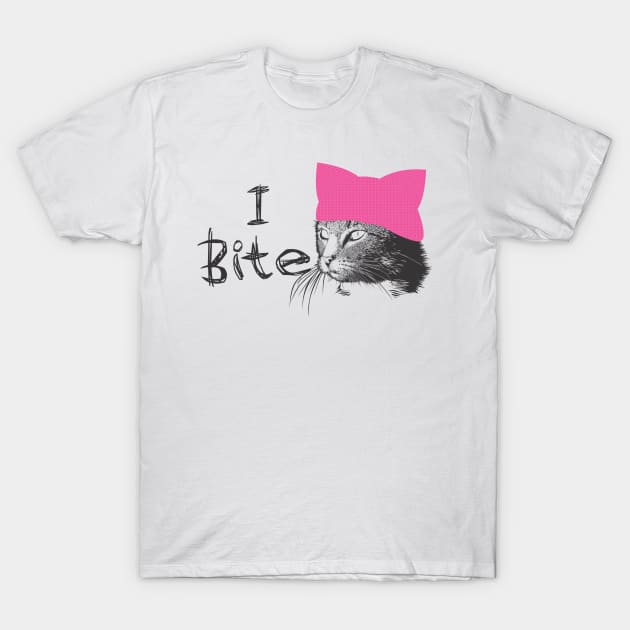 I bite, pink pussy T-Shirt by B0red